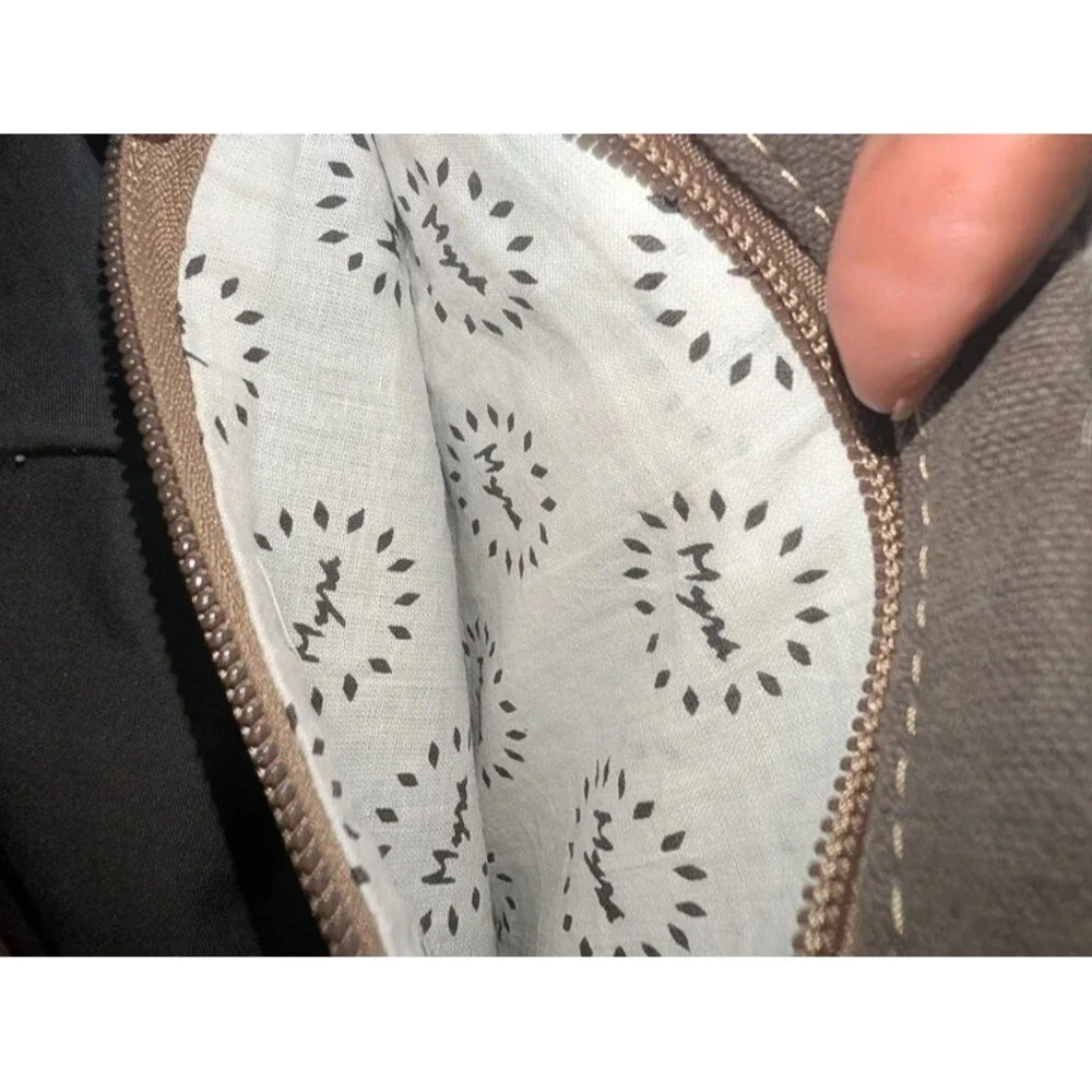 Myra Bag Hair On Cowhide  Canvas Swirl Sling Bag Crossbody
